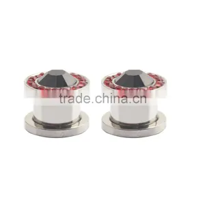 Custom Hollow Surgical Ear Gauge Earrings Flesh Tunnels Piercing Body Jewelry thumbnail-3