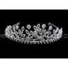 Brass Material Crystal Handmade Bridal Tiaras And Crowns With Silver Plating CN0026 thumbnail-1