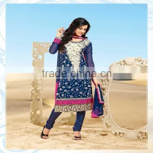 New 2015 Indian Designer Long Salwar Kameez thumbnail-1
