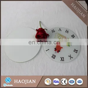 Tempered Glass Clock Sublimation Blank Table Clocks Cheap Table Clock Face thumbnail-3