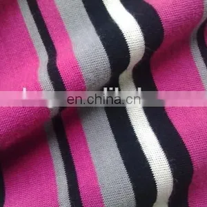 Winfar Textile Single Jersey Ring Spun Yarn Dyed Stripe 30S Viscose Jersey Fabric thumbnail-4