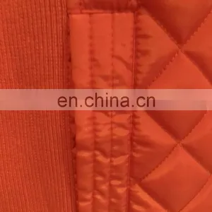Orange Quilted Women's Winter Lightly Padded Jacket thumbnail-5