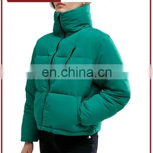 Factory Supplier Directly Women Green Padded Boxy Jacket thumbnail-1