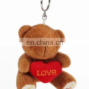10cm Wholesale Mini Stuffed Plush Teddy Bear Keychain Toy for Giveaways thumbnail-3