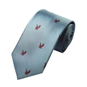 Gray Classic Strips Mens Jacquard Neckties Weave Self-tipping thumbnail-1