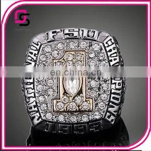 Wholesale Fashion Ring Fashion Plating Big Gold Hip Hop Champion Rings thumbnail-1