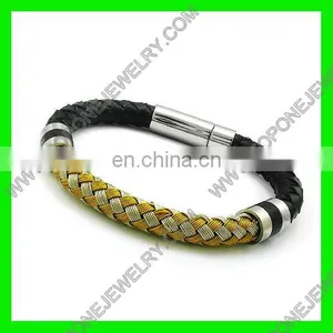 Customized Letter X Stretch Stainless Steel Cable Mesh Bracelet thumbnail-6