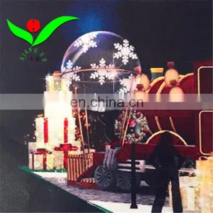 Outdoor Christmas Inflatable Snow Globe Snow Ball Advertising on Frame thumbnail-1