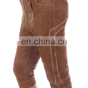 2016 High Quality Chrome 6 Free Suede Trachten Knee Over Lederhosen (Bavaria Clothing) thumbnail-4