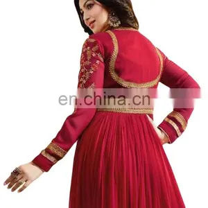 Casual Party Wear Anarkali Suits Semi-Stitched Suits Dress Material 2017 thumbnail-5