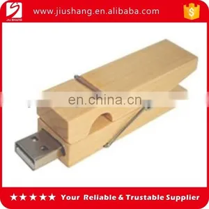 Personalised Custom Rectangle Clamp Wooden Usb Stick Cover thumbnail-1