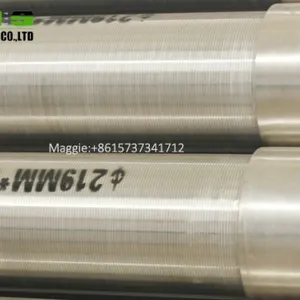 China Manufacutrer 219mm Stainless Steel Cage Type V-wire Wound Screen Pipes for Water Well thumbnail-4