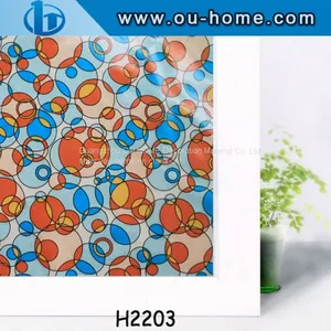 OUHOME PVC Film Manufacturer Color Stained PVC Static Window Film Plastic Vinyl Sticker thumbnail-5