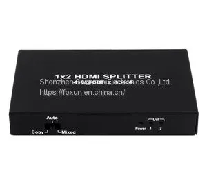 1x2 HDMI Splitter,HDCP2.2,Supports 3D,4Kx2K@60Hz(YUV 4:4:4),18G,HDR,EDID thumbnail-1
