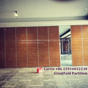 Office Folding Screen Room Divider With Wheels Partition Wall thumbnail-1