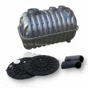 Three Chambers HDEP Bio Underground 0.6-2.5 CBM PE+PP Septic Tank for Water Treating System thumbnail-5
