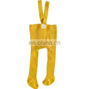 2020 Korean Children's Clothing Ins Wind Autumn Baby Knitted Overalls With Foot Socks Men and Women Baby Socks thumbnail-3