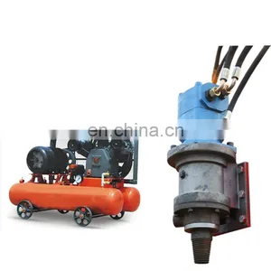 Hydraulic Six Wheel Ramming Piling and Pile Driver Guardrail Fixing Machine Ramming Piling Machine thumbnail-6