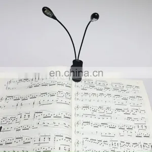 Music Stand Light, USB and AAA Battery Operated, Reading Lamp in Bed, 4 Brightness Levels, Clip on LED Book Lights thumbnail-1