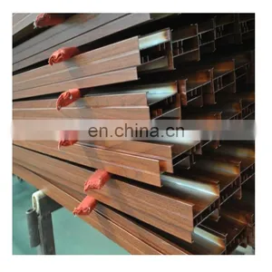 Custom Aluminium Extrusion Wood Grain Aluminum Siding Extruded Aluminum Profiles thumbnail-3