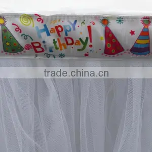 Eye Catching Handmade Tutu Tulle Table Skirt Cover for Baby Shower Unforgettable Party Centerpiece SD103 thumbnail-3