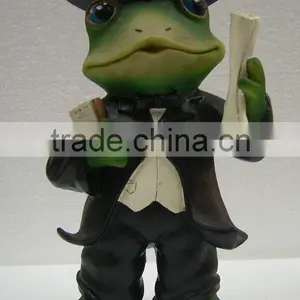 Custom Lifelike Resin Frog Doctor Resin Colorful Painting Figurine Statue thumbnail-4