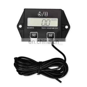 Waterproof Digital Engine Tach Hour Meter Tachometer Gauge Engine RPM LCD Display For Motorcycle Motor Stroke Engine Car Boat thumbnail-1