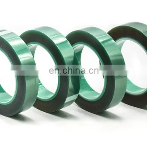 Silicone Pressure Sensitive Adhesive Green PET High Temperature Masking thumbnail-4