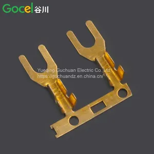 DJ4311-3.2 Fork Lug Horizontal Brass Horizontal 3.2 Fork Terminal thumbnail-3