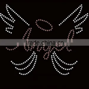 the Fashion Rhinestones Angel Wings Motif Hot Fix thumbnail-1
