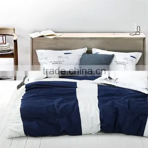 Blue and White Duvet Cover Sets Adult Cartoon Bedding Set Oecan Ship Pattern 3d Comforter Cover Set thumbnail-1