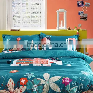 2015 New Arrival Animal Pattern 3d Bedding Set Children Cartoon 3d Sheet Sets Elephant Printed Bed Sheet Sets thumbnail-1
