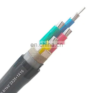 3 Core 4 Core 5 Core 16mm 25mm 35mm 95mm Aluminum/Copper Core Steel Wire PVC/XLPE Underground Power Armoured Cable thumbnail-2