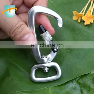 Wholesale Custom Camping Sling Swivel Carabiner Hook With Screw Lock thumbnail-2