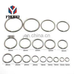 Hot Sell Customize Metal High Quality Key Split Ring Black thumbnail-2