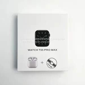 T55PRO MAX Smart Watch 1.71 Large Screen Health Monitoring Bluetooth Call Bluetooth Headset Two-in-one Bracelet thumbnail-2