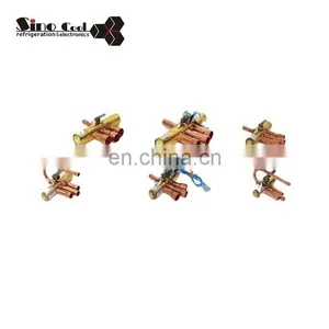 R410 R22 R134a Válvula de torneira para latas de latão de refrigeração Abre-latas de refrigerante HS338 CT338 CH338 HS339 CT339 CH339 thumbnail-3