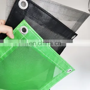PVC Coated Polyester Safety Mesh Sheet /Japan Fire Retardant Mesh thumbnail-2