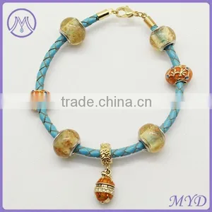 Custom Fashion DIY Bead Leather Bracelet Hook Clasp thumbnail-1
