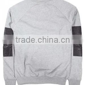 Sweatshirt With Patch/custom Design Sweatshirt With Patch/skin Fitted Leather Patch Sweatshirt thumbnail-3