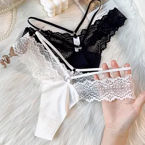 Hot Sale Cheeky Underwear Sexy Panties T-back Thongs Panties Sexy Underwear Lace Thongs for Women thumbnail-2