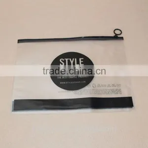 Clear Side Gusset Stand-up PVC Ducument Zipper Bag thumbnail-5