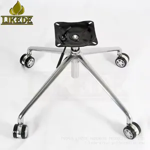 Four-Star Swivel Chair Base Newest Height Adjustable Chrome Sofa Legs Home Office Workshop Hospital Laundry Versatile Table Use thumbnail-2