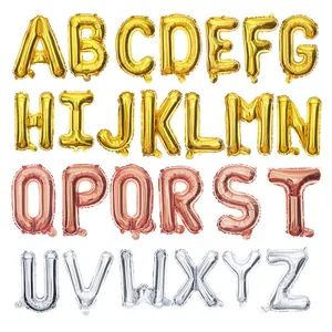 16Inch Letter Balloons Foil Mylar Ballon Alphabet T (A-Z) for Wedding Birthday Bridal Shower Anniversary Celebration thumbnail-6