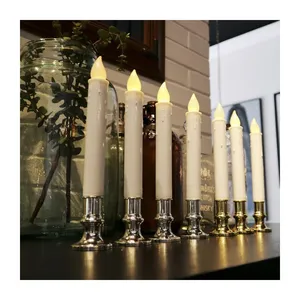 Professional Factory Supply Led Flameless Battery Long Household Electric Light Taper Candles thumbnail-1