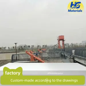 Custom Hydraulic Steel Dam Flip Gate, Curved Bottom Horizontal Axis Rotating Landscape Dam, Hydraulic Hinge Dam, Flat Carbon Steel Dam thumbnail-1