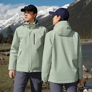 Outdoor Raincoat Set for Men and Women, Lightweight, Waterproof, Breathable, Fashionable XL Travel, Hiking thumbnail-1