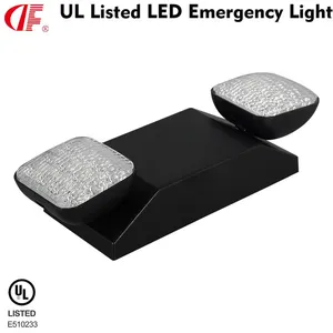 LED Two Head Emergency Light Battery Back up Exit Sign Combo UL thumbnail-1