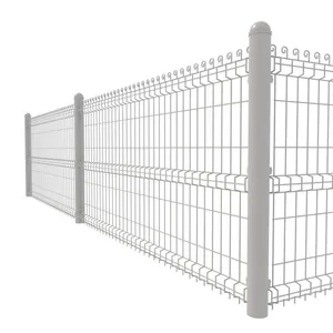 Carbon Steel Posts Easily Assembled Rail Galvanized Fence 3d Curved Fence thumbnail-6