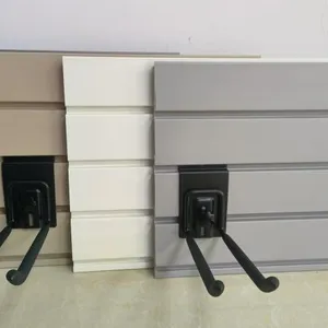Different Color Fireproof & Waterproof PVC Slatwall Panel for Garage Wall With Hoooks and Other Accessories thumbnail-5